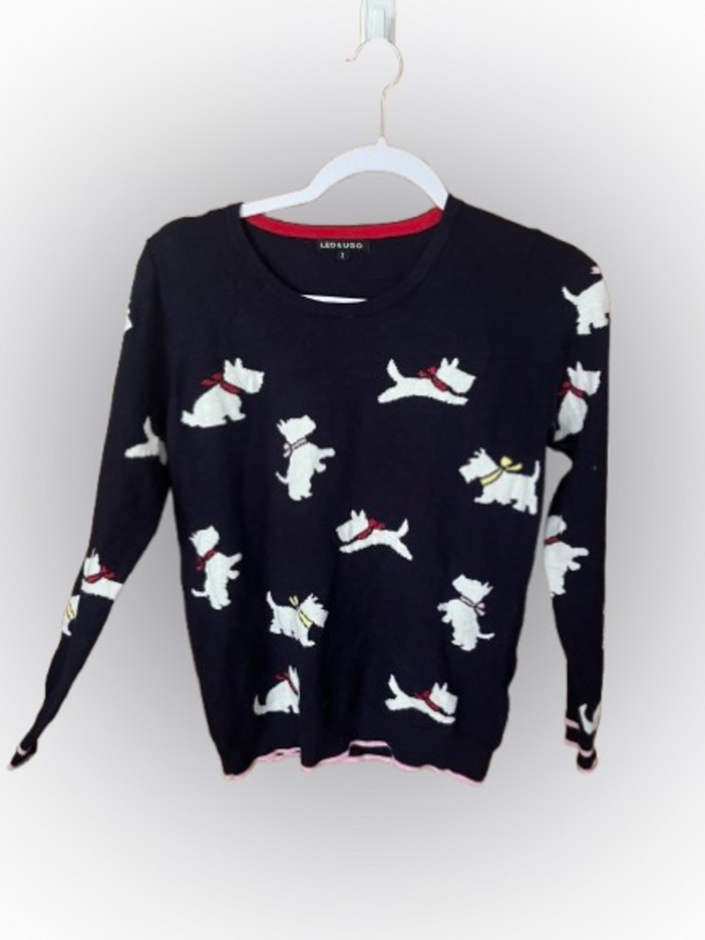 Leo and Ugo Scottie Dog Sweater